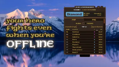 公式 Lootborne トレーラーの一場面:対戦相手 2 人の名前が出る勝利画面