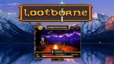 公式 Lootborne トレーラーの一場面:Steam コミュニティマーケットの出品画面